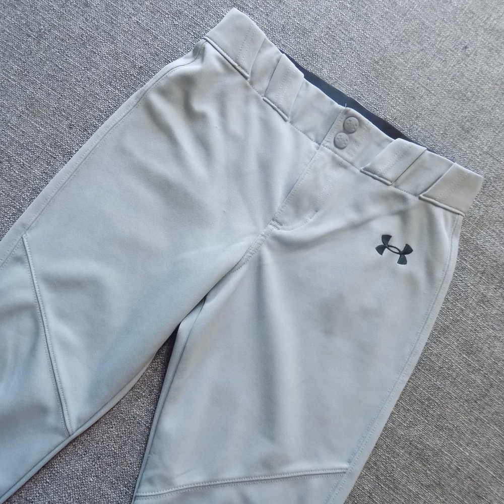 Under Armour Baseball Pants Kids Size Medium Gray Good 1374382 Athletic Sport